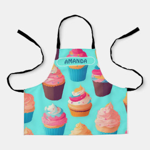 Tablier Cupcake Géométrique Coloré Motif personnalisé