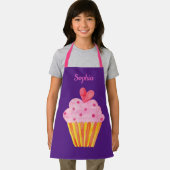 Tablier Cupcake Kids NOM apron de cuisson aquarelle (Insitu)