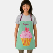 Tablier Cupcake Kids NOM apron de cuisson aquarelle (Insitu)