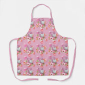 Tablier Cupcake & Mixer rose (Recto)