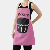 TABLIER CUPCAKE MUFFIN CUISINE ROSE APRON (Insitu)