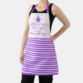 Tablier Cupcake Nom Cuisine Avec Amour Frappe Violet (Insitu)