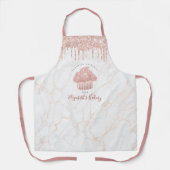 Tablier Cupcake Rose Gold Parties scintillant Drives Marbl (Recto)