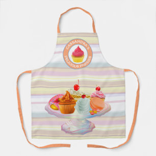 Tablier Cupcakes Pie Donut Macaron Sweet Baked Traites Log