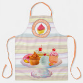 Tablier Cupcakes Pie Donut Macaron Sweet Baked Traites Log (Recto)