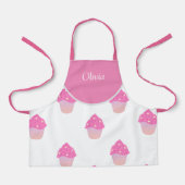 Tablier Cupcakes rose mignon Nom du Motif (Recto)