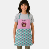 Tablier Cupcakes Scalloped Nom du Modèle photo personnalis (Insitu)