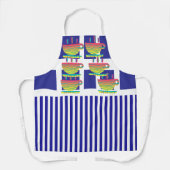 Tablier Cups And Stripes Novelty Geo Chef (Recto)