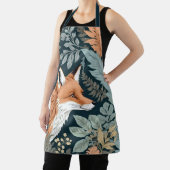 Tablier Curieux Fox Fern Feuilles William Morris Inspiré (Insitu)