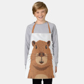 Tablier Curieux portrait Capybara (Porté)