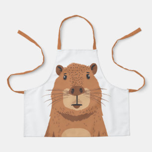 Tablier Curieux portrait Capybara