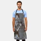 Tablier Curly Birch Bark Tree Rustic (Porté)