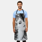 Tablier Curly Grace : Mode Aquarelle Beauté (Porté)