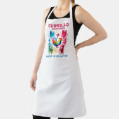 Tablier Cursillo DeColores Rooster & Cross Brush Strokes (Insitu)