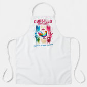 Tablier Cursillo DeColores Rooster & Cross Brush Strokes (Recto)