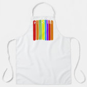 Tablier Cursillo Texte Allongé Coloré Foi Chrétienne (Recto)