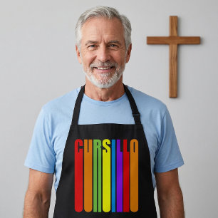 Tablier Cursillo Texte Allongé Coloré Foi Chrétienne