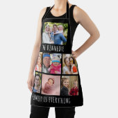 Tablier Custom 7 Photo Collage Family Name Quote Black (Insitu)