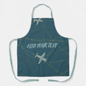 Tablier Custom Airplane Apron – Add Your Name or Message (Recto)