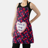 Tablier Custom and personalized Cute Cherry Butterfly  (Insitu)