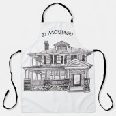 Tablier Custom apron design with a house (Recto)