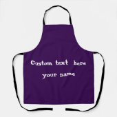 Tablier Custom Apron Personalized Name Logo Kitchen Gift (Recto)