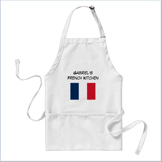 Tablier Custom Blue White & Red French Flag