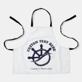 Tablier Custom Captain Boat Nautical Gift (Recto)