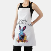 Tablier Custom Down Rabbit Hole Blue Bunny (Insitu)