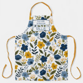 Tablier Custom Floral Apron – Culinary Science by [Name] (Recto)