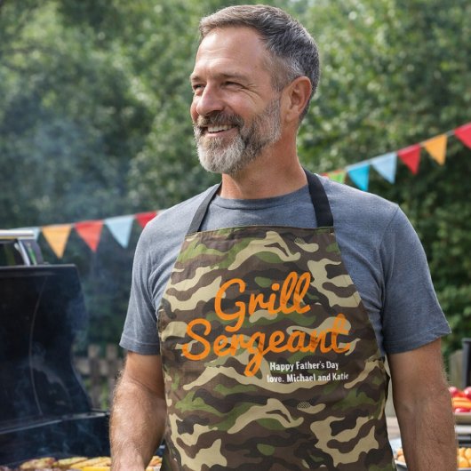 Tablier Custom Grill Sergeant Camo Apron