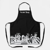 Tablier Custom Industrial Metallurgical Combine Silhouette (Recto)