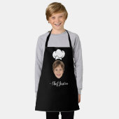 Tablier Custom Kid Face & Name Cute Chef Apron (Porté)