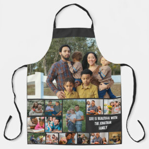 Tablier Custom Modern Family 14 Photo Collage Modèle
