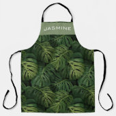 Tablier Custom Monstera Leaf Tropical Pattern (Recto)