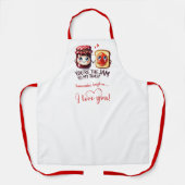 Tablier Custom Name Cartoon Food Romantic Gift Apron (Recto)