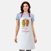 Tablier Custom Name Cute Food Best Valentine Gift Apron (Porté)