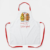 Tablier Custom Name Cute Food Best Valentine Gift Apron (Recto)