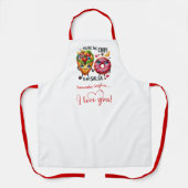 Tablier Custom Name Cute Food Sweet Love Gift Apron (Recto)