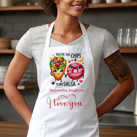 Tablier Custom Name Cute Food Sweet Love Gift Apron