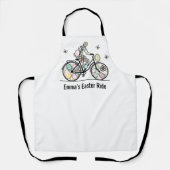 Tablier Custom Name Easter Bicycle Design (Recto)