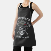 Tablier Custom Name Firefighter Wife Apron (Insitu)