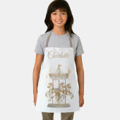 Tablier Custom Name Kids Apron | Carousel Magic (Insitu)