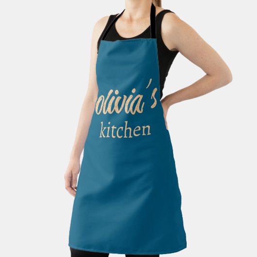 Tablier Custom Name Kitchen Apron – Personalized Cooking (Insitu)