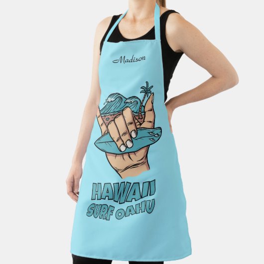 Tablier Custom Name & Location Surf Shaka (Insitu)