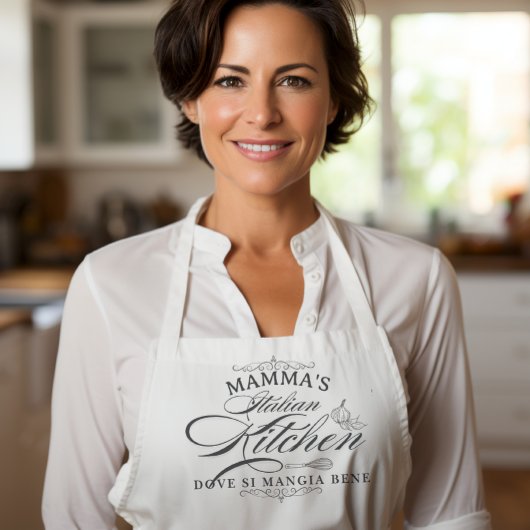 Tablier Custom Nonna's Italian Kitchen Elegant 