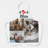 Tablier Custom Pet Photo Collage & Name Apron (Recto)