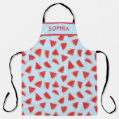 Tablier Custom Realistic Watermelon Slice Summer Pattern (Recto)