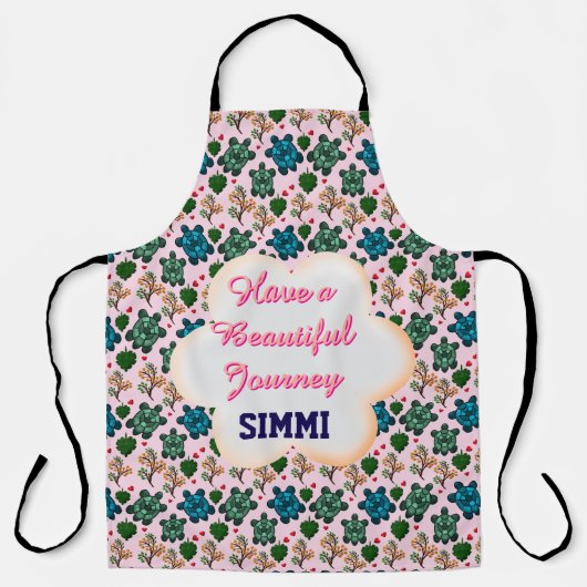 Tablier Custom turtle pattern  (Recto)