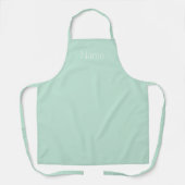 Tablier Customiser personnaliser NOM monogramme vert (Recto)